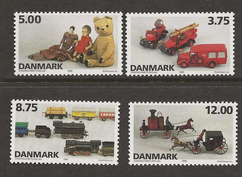 Denmark 1995 Toys afa 1103-06 MNH