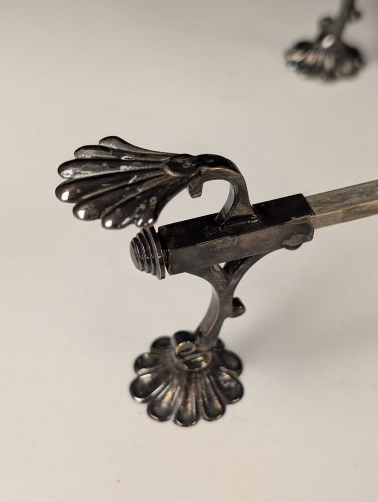 Israel Freeman & Sons IFS Ltd Sheffield Silver Trivet Cross Adjustable