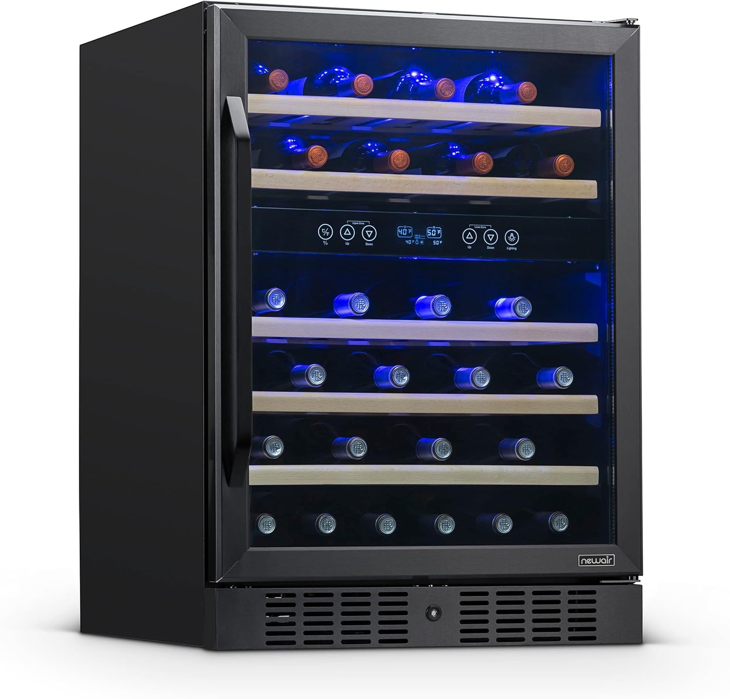Newair NWC046BS00-RB 24" Built-in Dual Zone Wine Fridge - Certified Refurbished