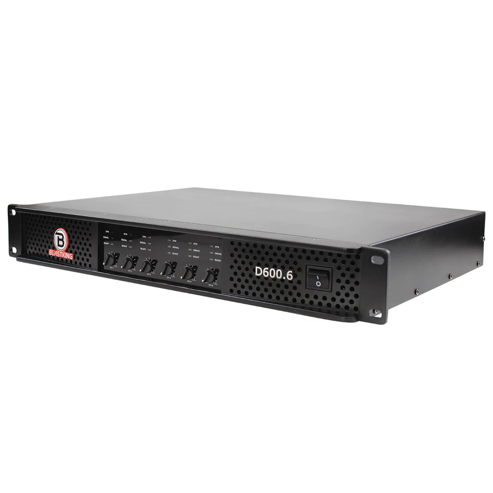 Blastking D600.6 3600 Watt 6 Channel Class D Amplifier