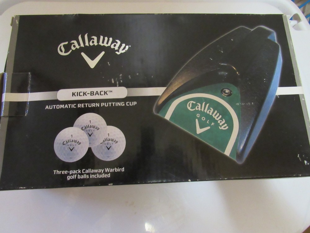 Callaway Golf Training Putt Kick Back Automatic Return Putting Cup Tested