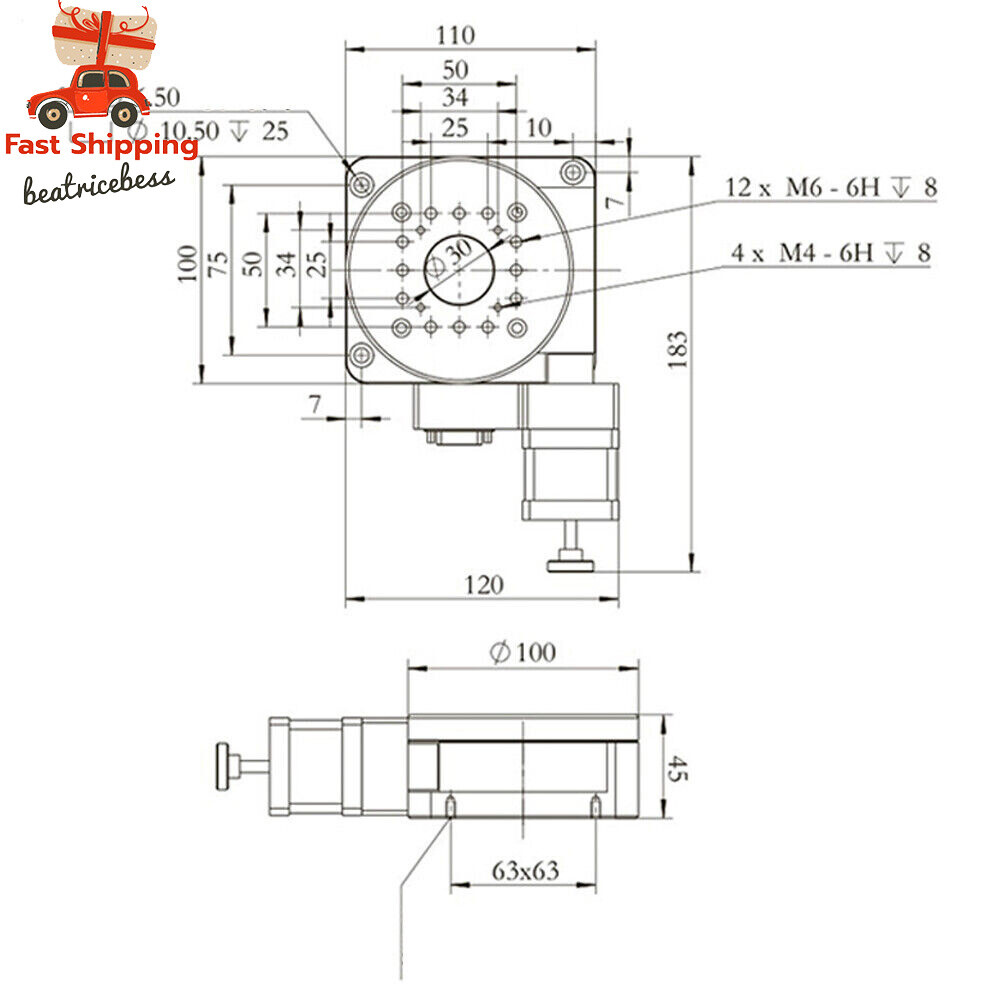 Motorized Rotation Stage Optical Rotary Table Electric Optical Rotation Platform