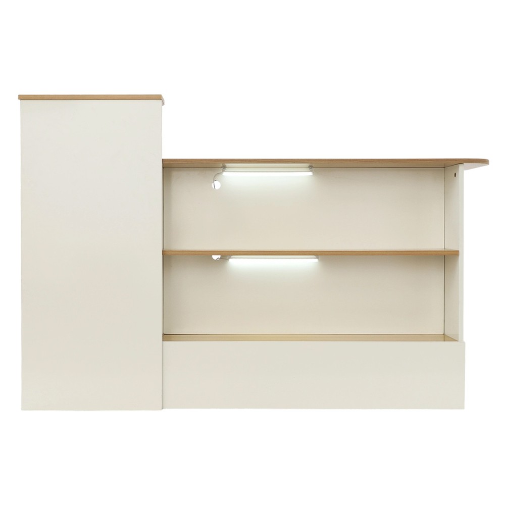 Computer Desk Reception Desk With A Lockable Drawer Storage For Home Office