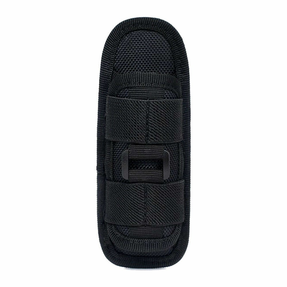 Tactical Molle Flashlight Holder Nylon Belt Flashlight Torch Case Pouch &%