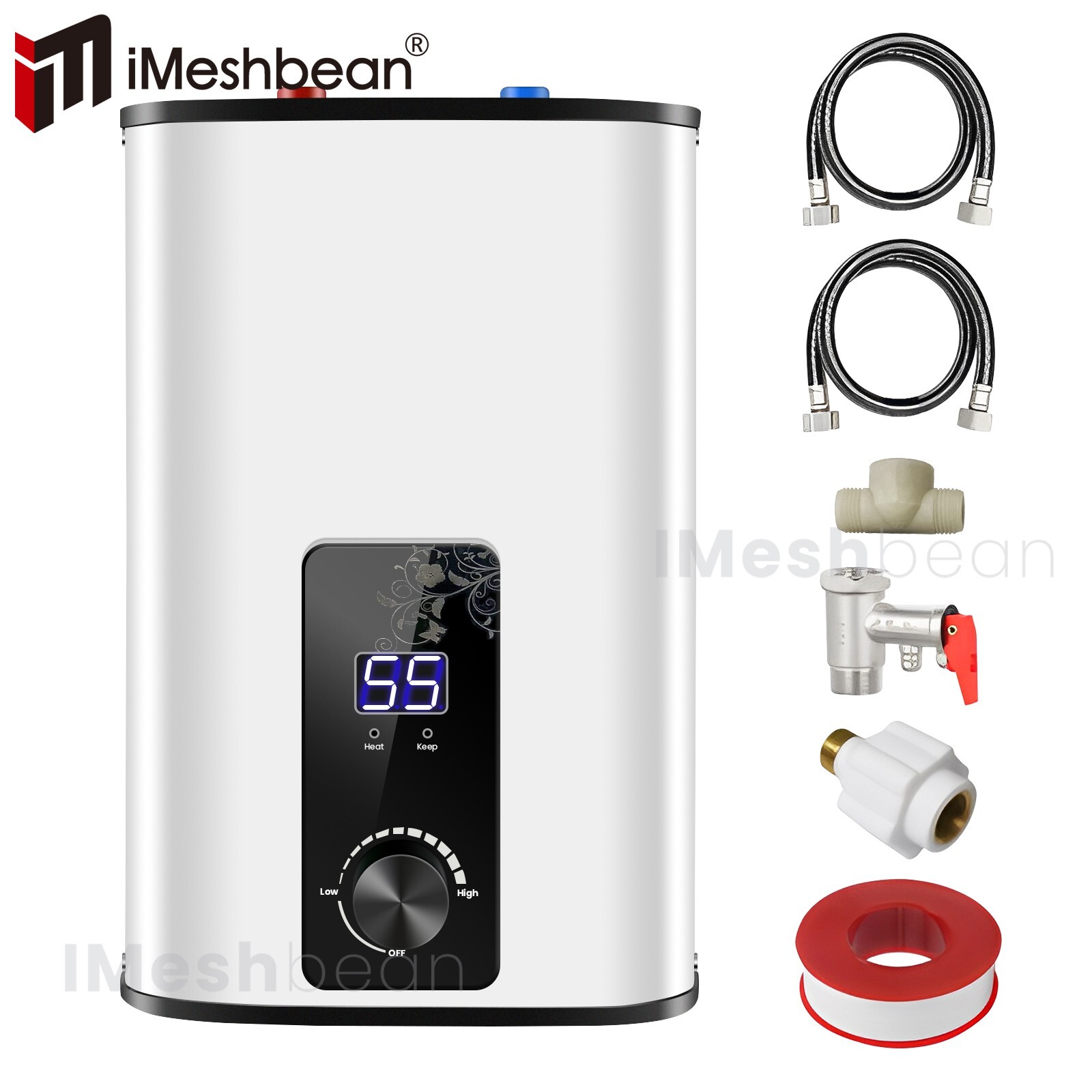 110V Mini 10L Tank Electric Water Heater Kitchen Bathroom Home 95°F-167°F US