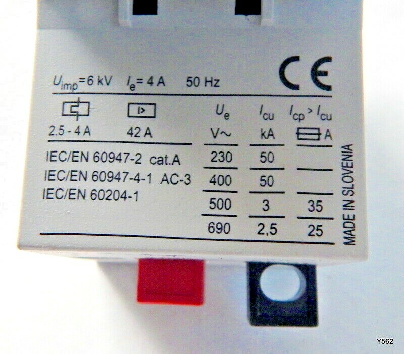 Automation Direct 2.5 4A Pushbutton Manual Motor Starter MS25-400