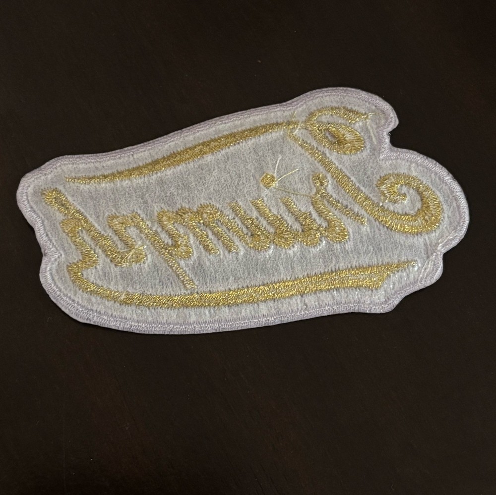 Triumph Motorcycle Patch and Sticker Combo - Black and Gold Script Logo