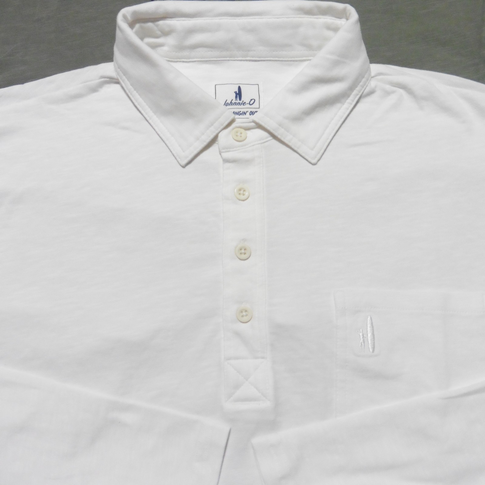 JOHNNIE O Mens COASTAL WASH POLO SHIRT LONG SLEEVE ORIGINAL 4-BUTTON GOLF