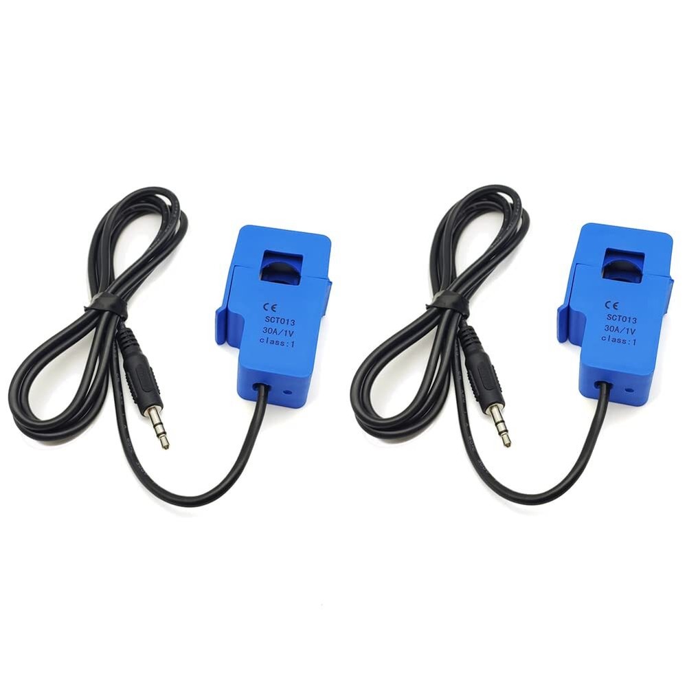 2Pcs SCT-013-000 30A 1V Non-invasive Split Core Current Transformer Sensor SC...