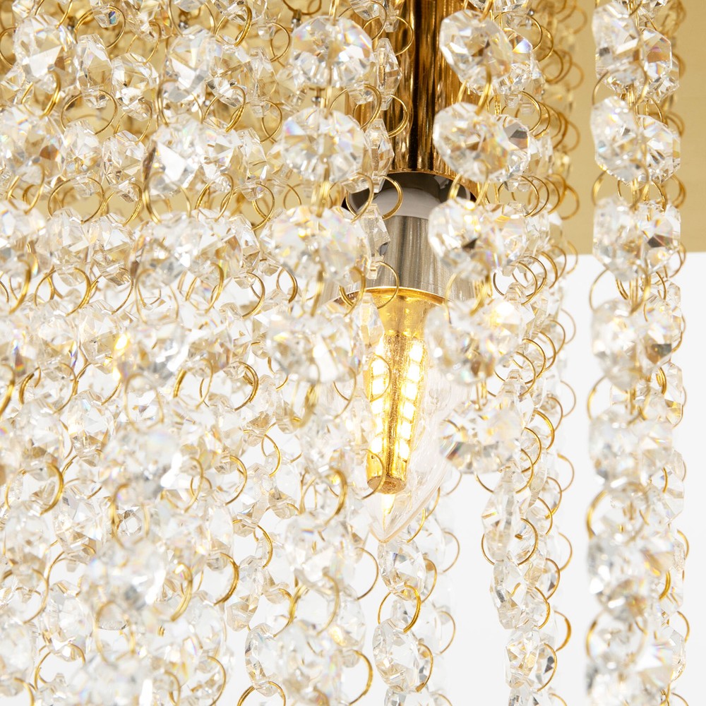 Modern Crystal Chandelier Dining Room Fixture Ceiling Light Lamp Rectangular NEW