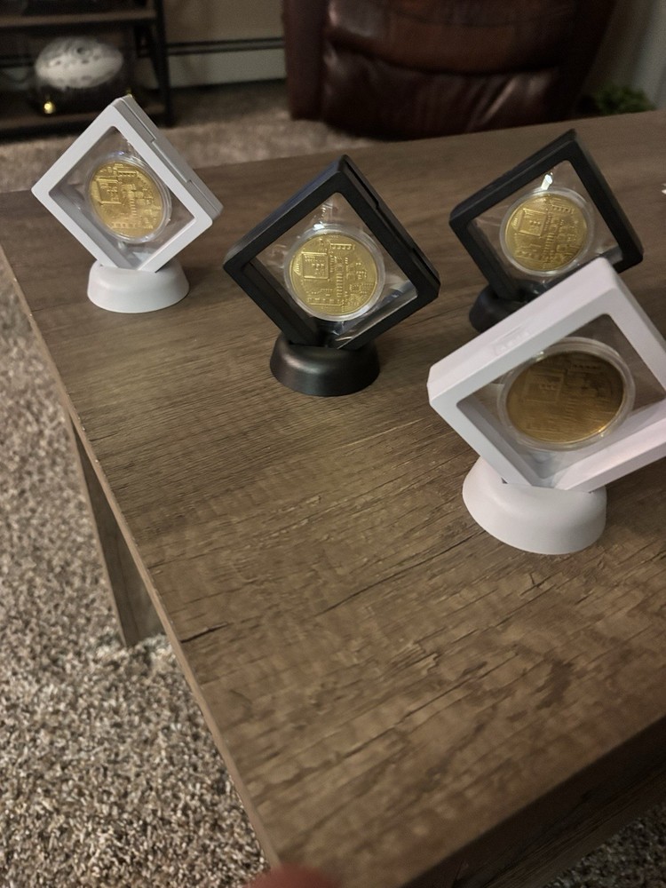 Physical Bitcoin Display Ideal For Desk, Coffee Table, Etc