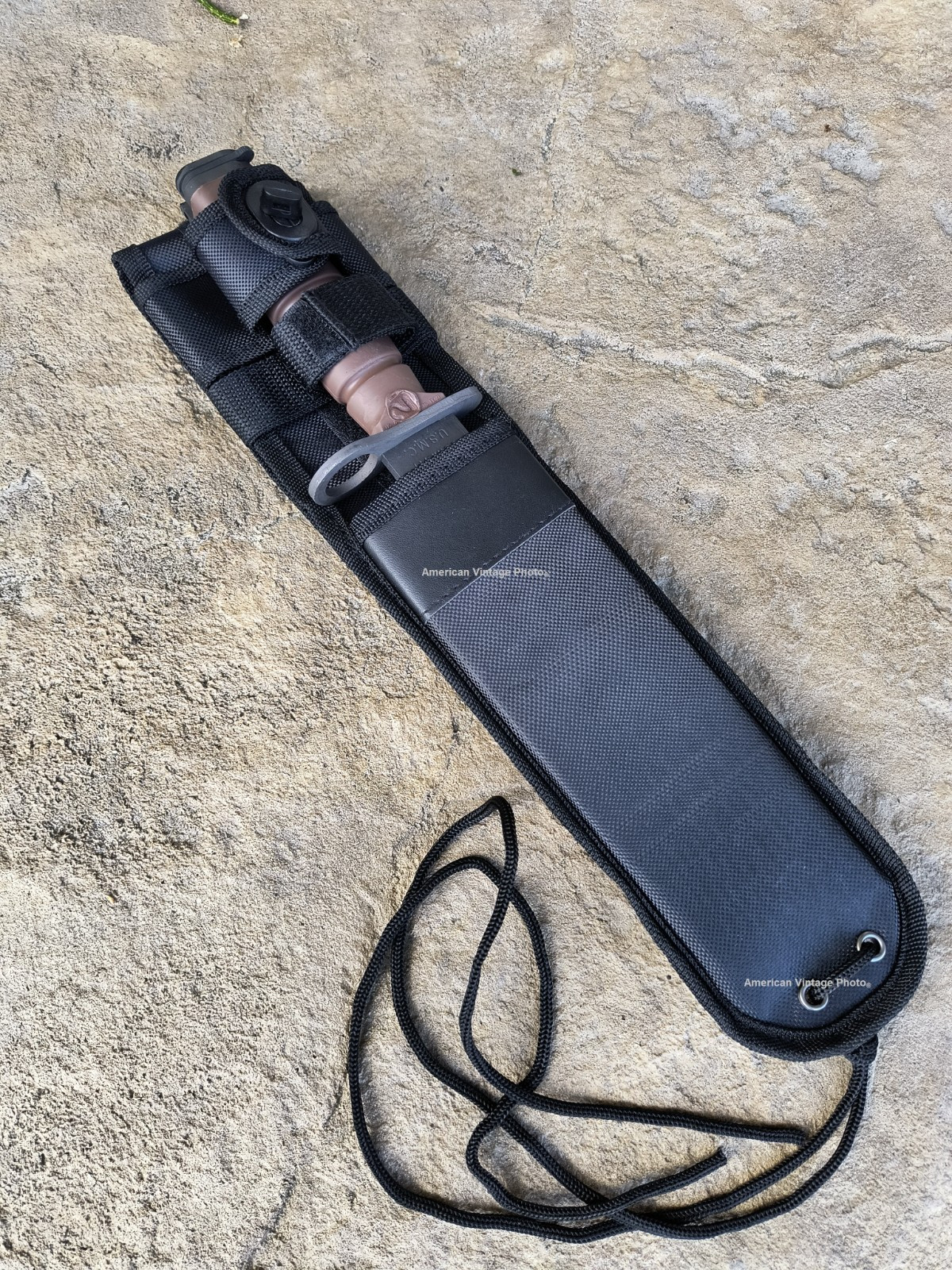 Vintage OKC3S Knife USMC Marine Corps Bayonet Ontario Knife Co & MOLLE Sheath