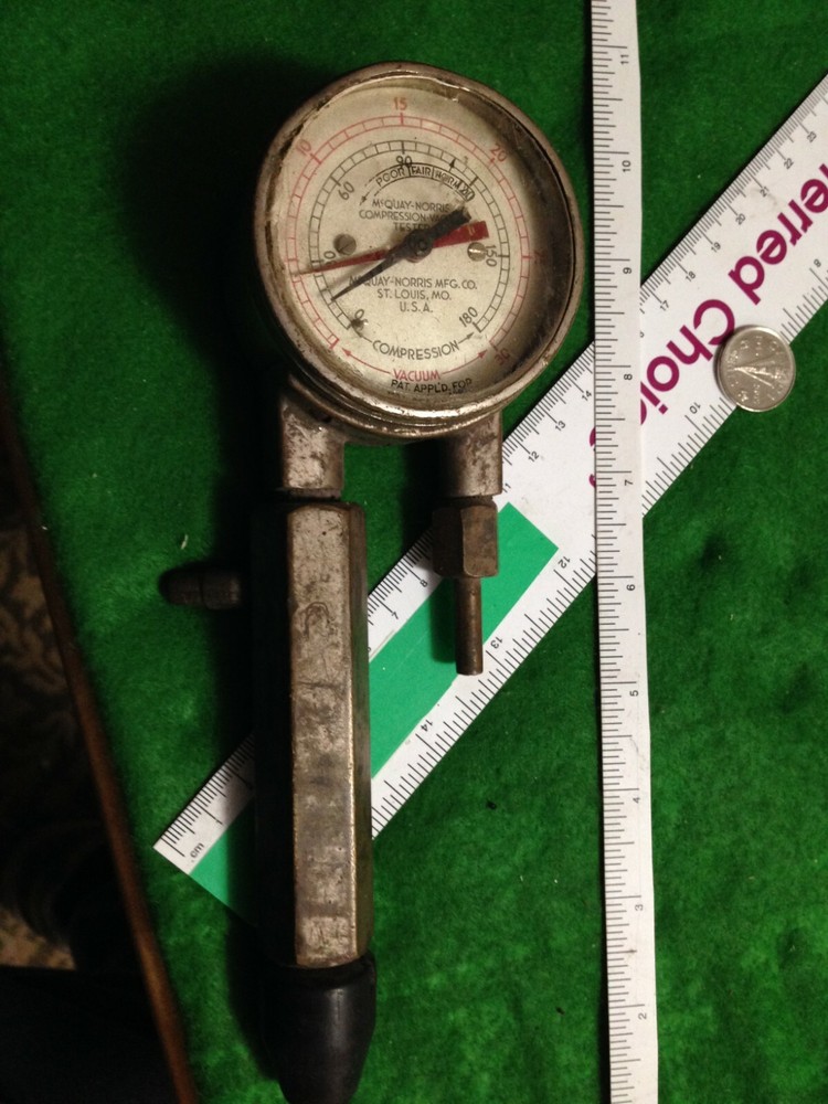 Vintage compression & vacuum engine tester
