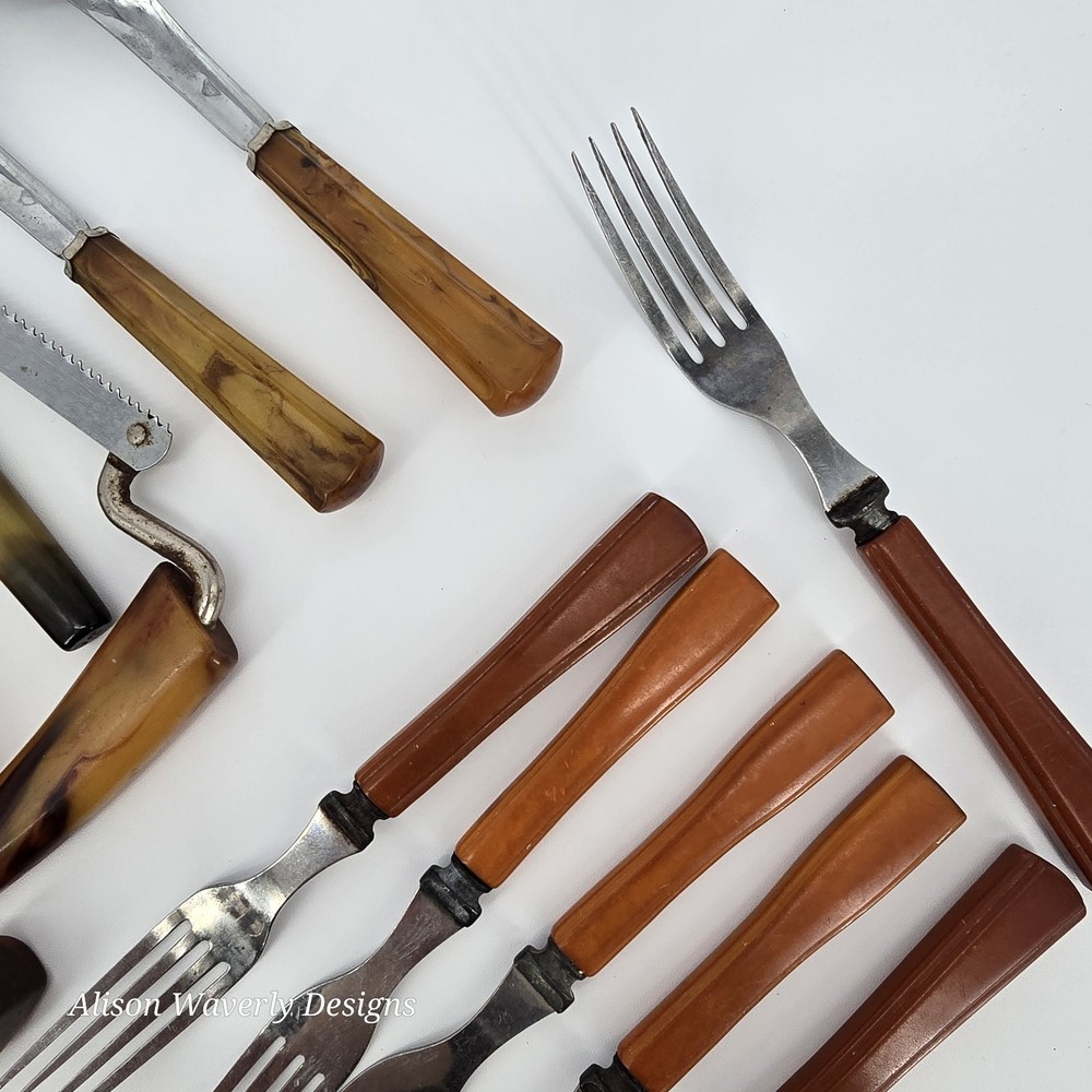 Bakelite Hostess Set & Utensils
