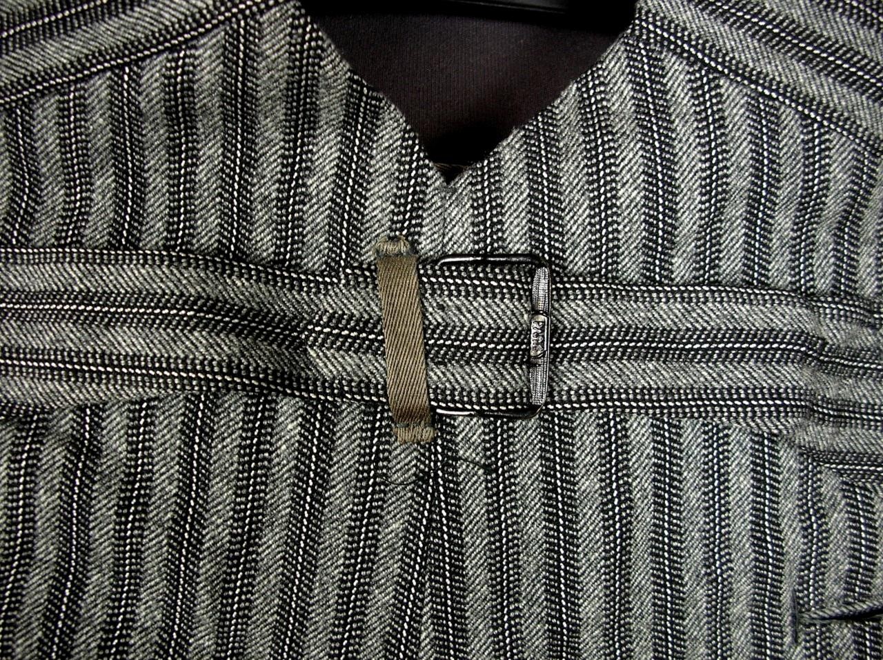 VINTAGE 1930 ITALY PRANDONI DI G.B. ROSTI PINSTRIPE BESPOKE TROUSERS PANTS