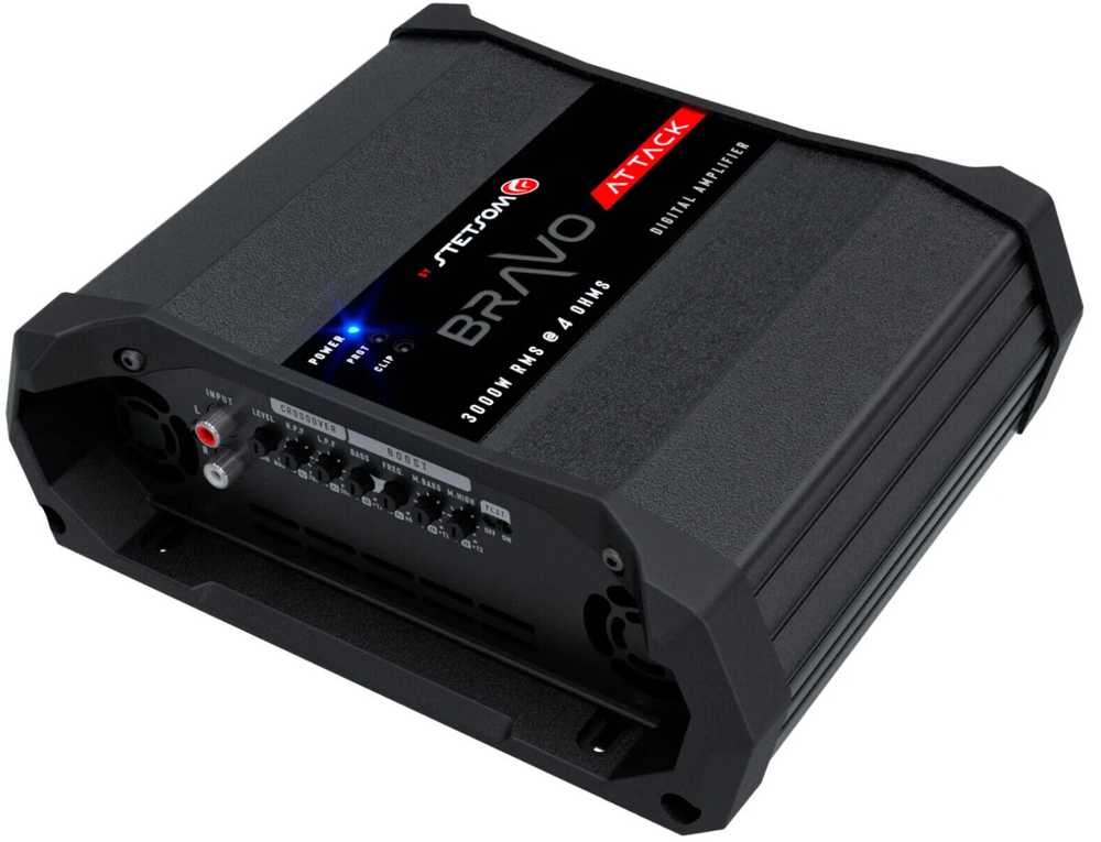 Stetsom BRAVO ATTACK 3000 Watts RMS Mono Full Range Digital Amplifier 4Ohm