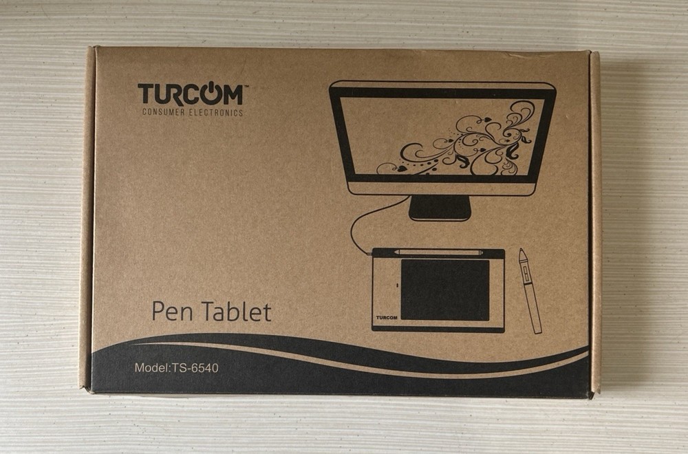 Turcom Graphics Tablet w/ Touch Pen for Windows & Mac Model TS-6540