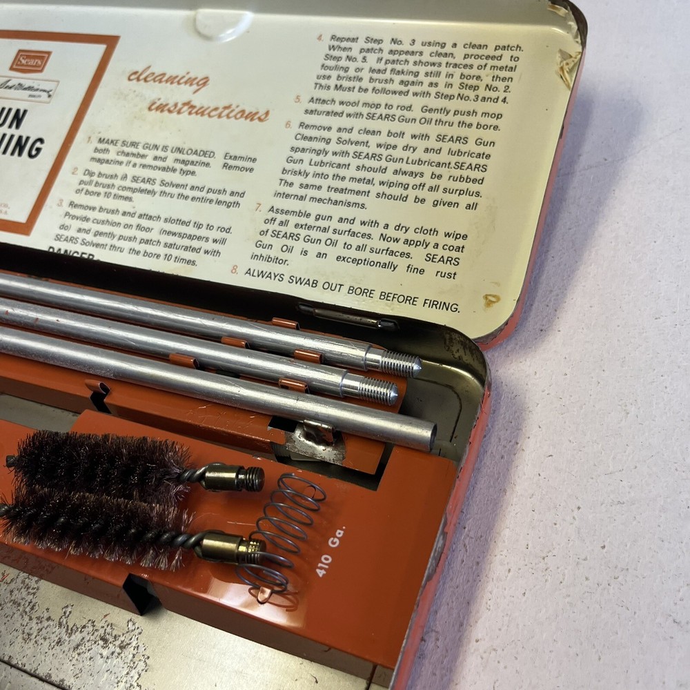 Vintage Sears Gun Cleaning Kit. Not Complete