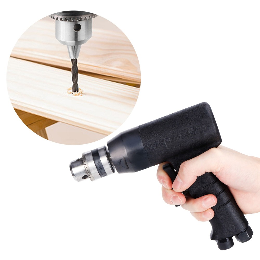 3/8in Type Pneumatic Drill Reversible Air Drill Handheld Drilling Tools