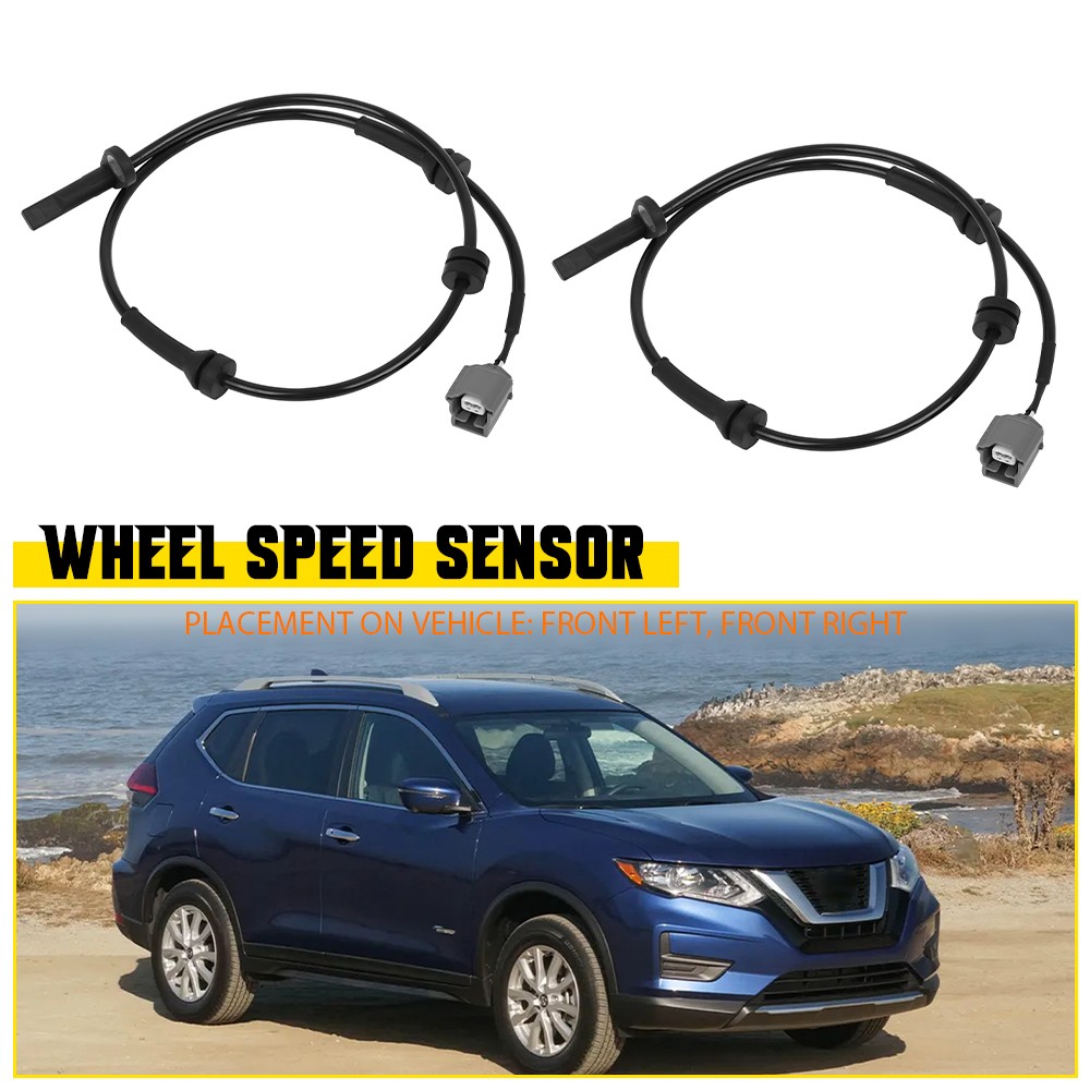 Set 2 ABS Wheel Speed Sensor Front-Left & Right For Nissan Rogue 2014-2020 EJ