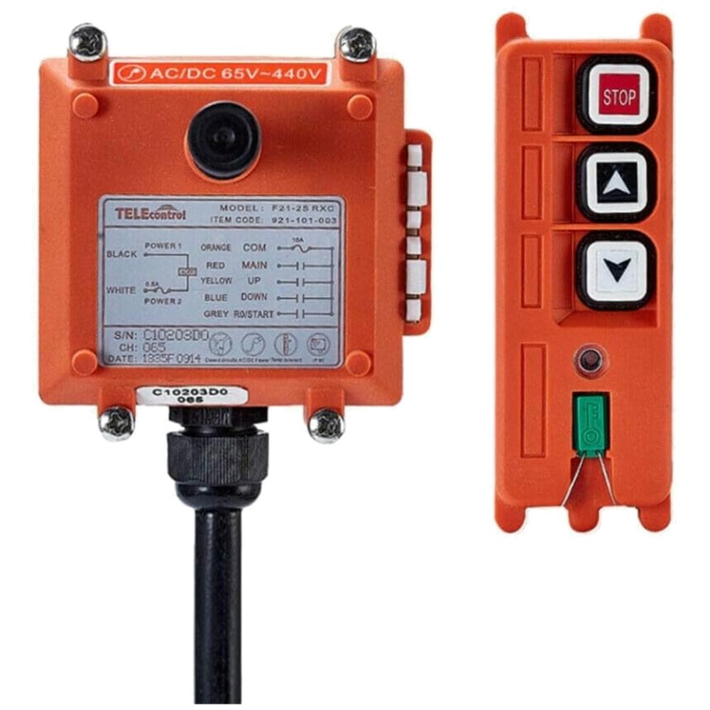 High-Quality Wireless Remote Control for Hoist Cranes - Stop Button 2 Key Switch