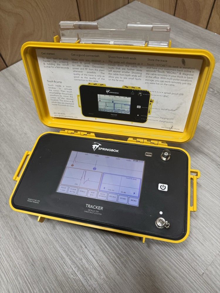 Springbok Tracker - Time Domain Reflectometer - CFL TDR CATV TDR