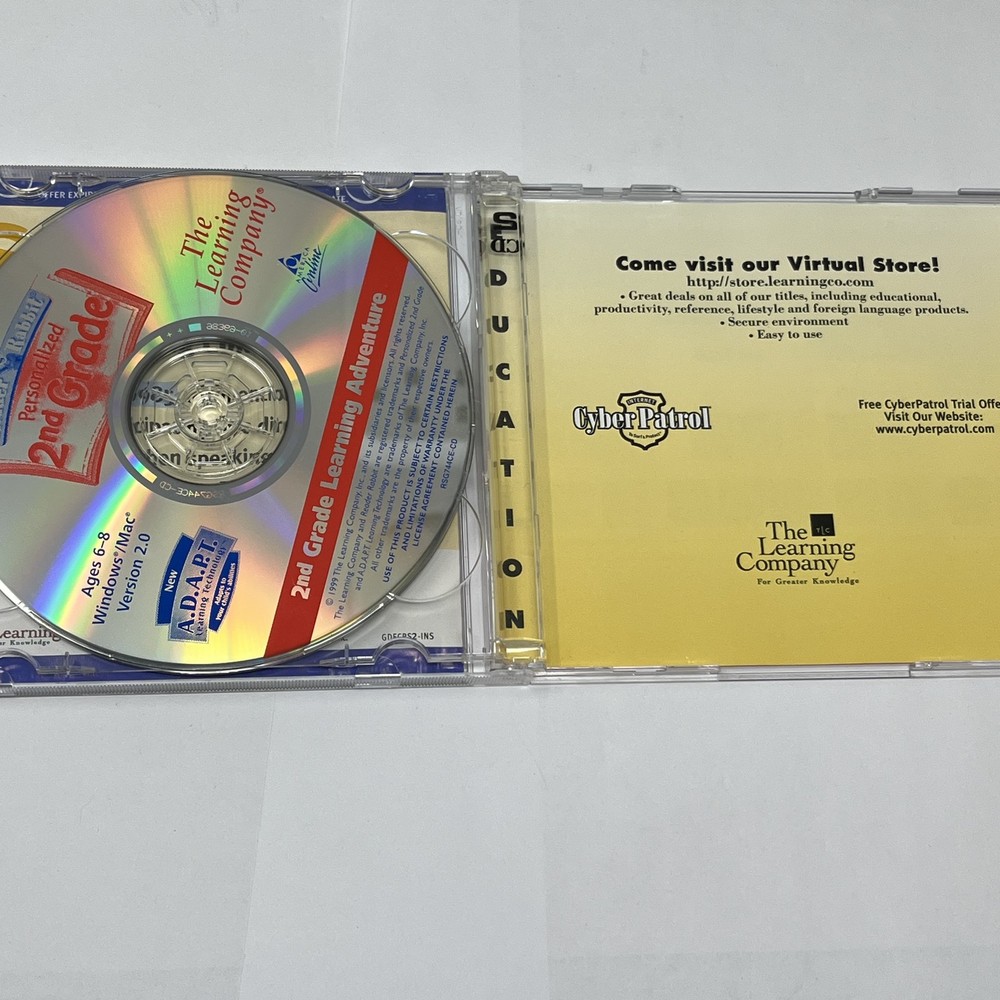 Reader Rabbit Personalized 2nd Grade PC Mac CD-ROM Software The Learning Company