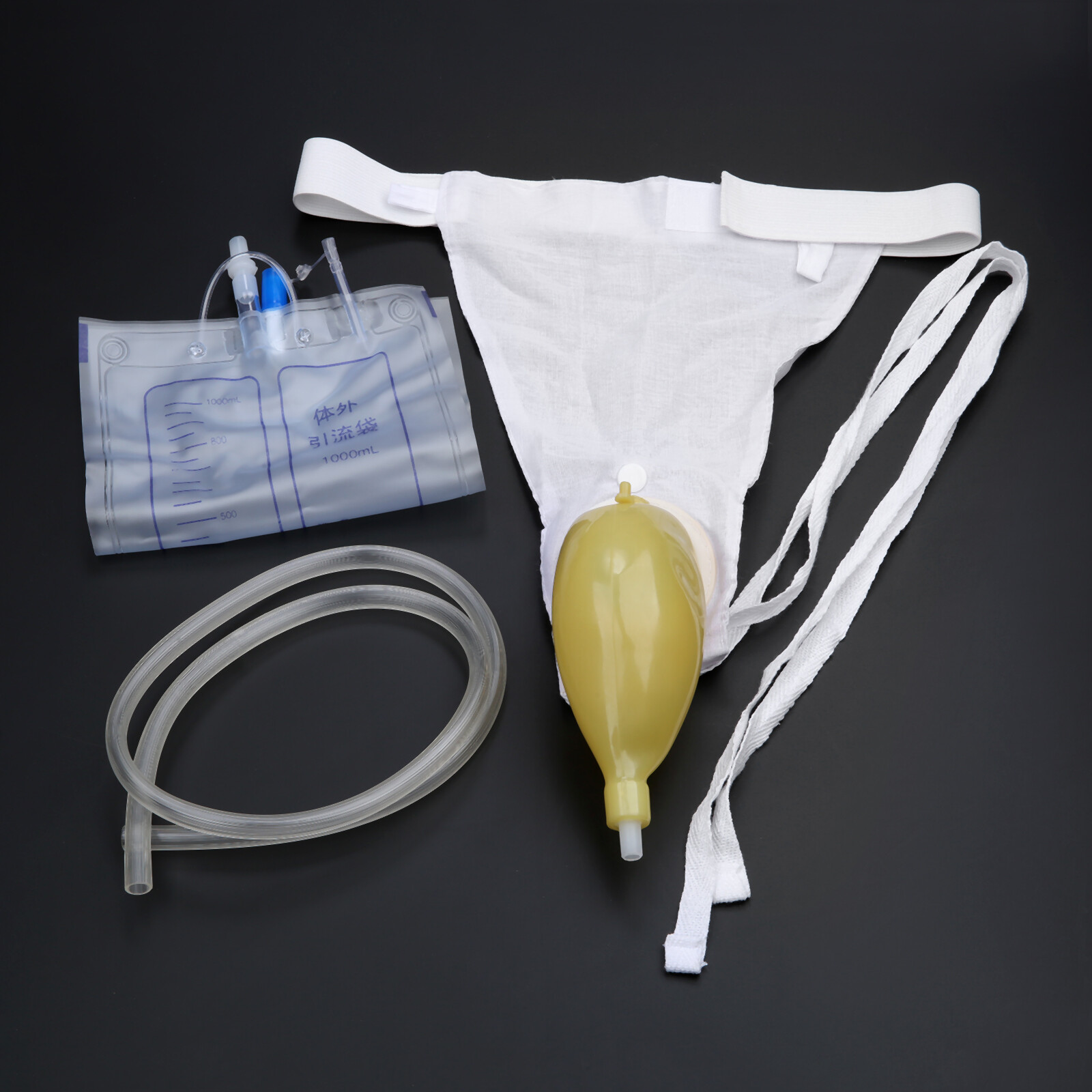 1000ml Men Portable Wearable Urinal Urine Bag Collector Toilet Male Travel US