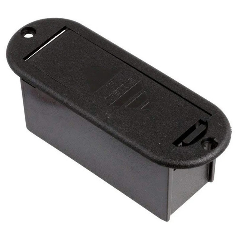 ABS Plastic 9V Battery Box Design for Guitar Electronics Push Button Access
