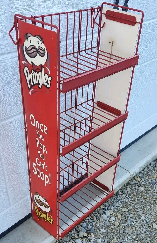 Pringles Grocery Store Display Stand Wire Merchandising Point of Sale Wire Rack