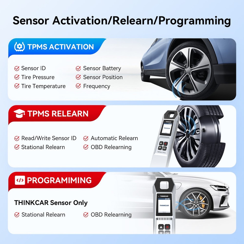 ThinkScan 689BT + iPRO Car TPMS Programmer Auto Full Diagnostic Tool 35+Services