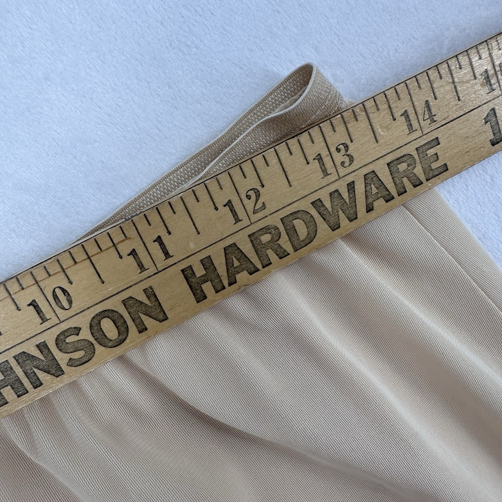 Vintage Vanity Fair Half Slip Lace Slit Trim Women's Size Medium Champagne