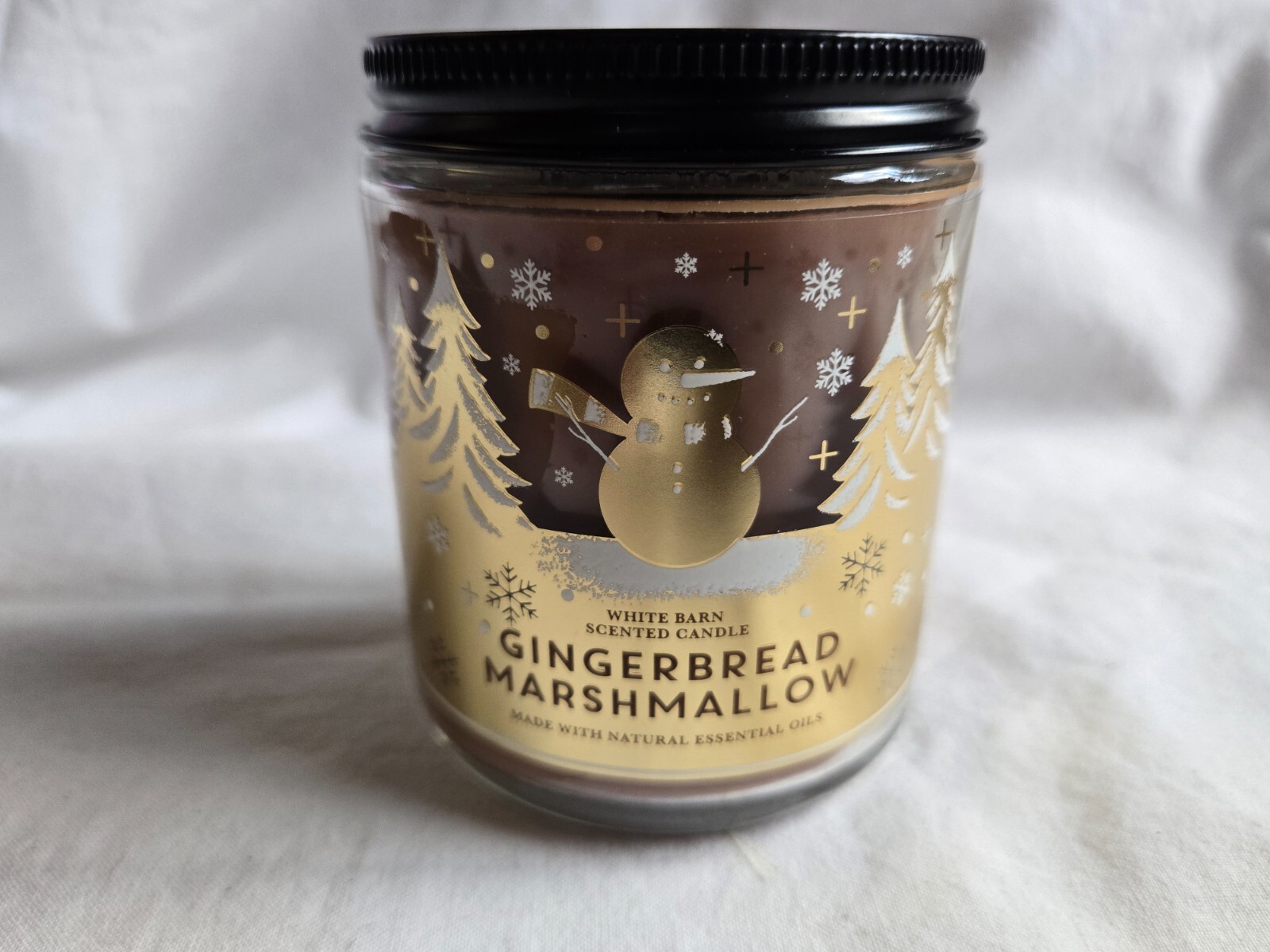 Bath & Body Works White Barn Gingerbread Marshmallow 1 wick Candle NEW  #CC