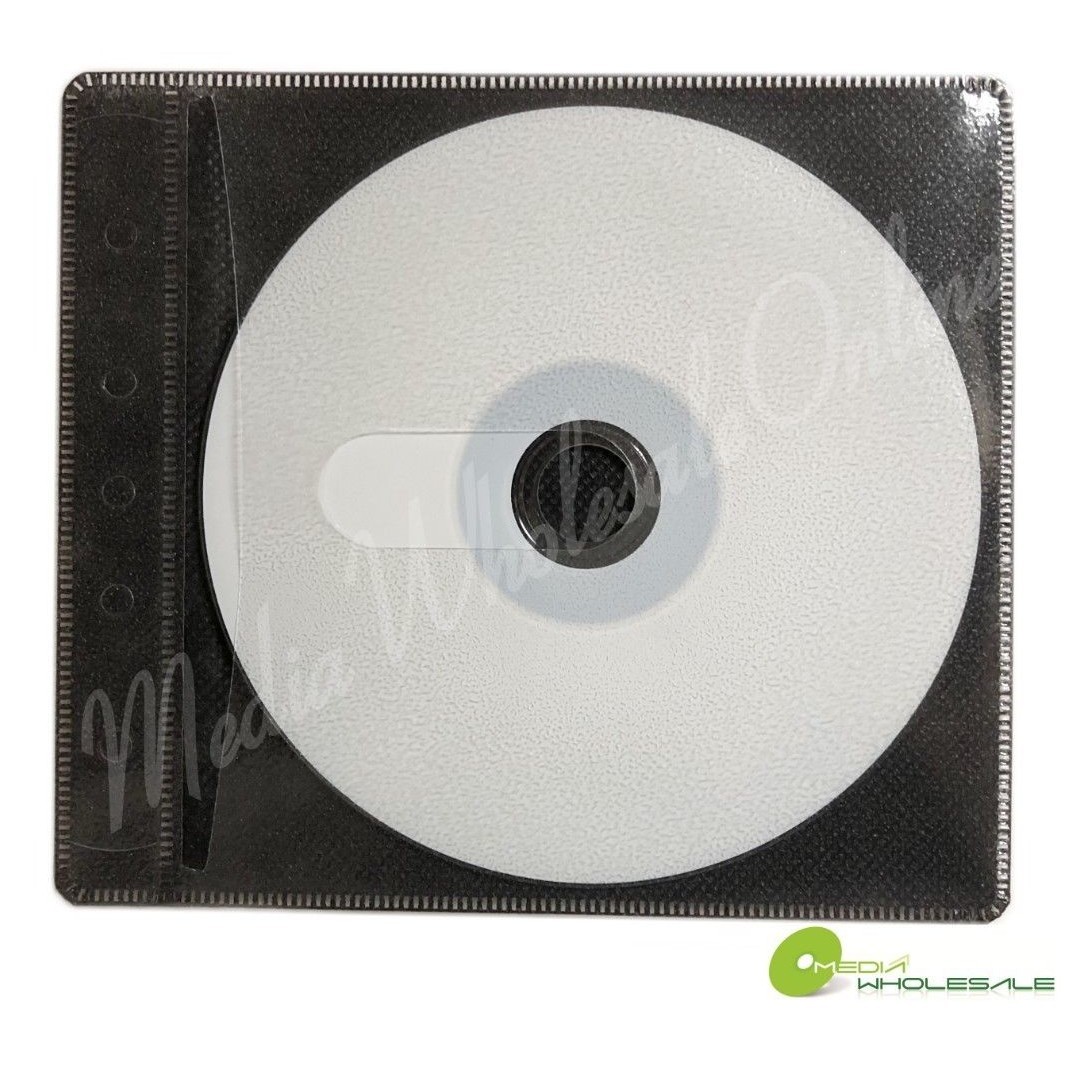 100 Non Woven CD DVD Multi Color Double Sided Plastic Sleeve - HOLD 200 discs