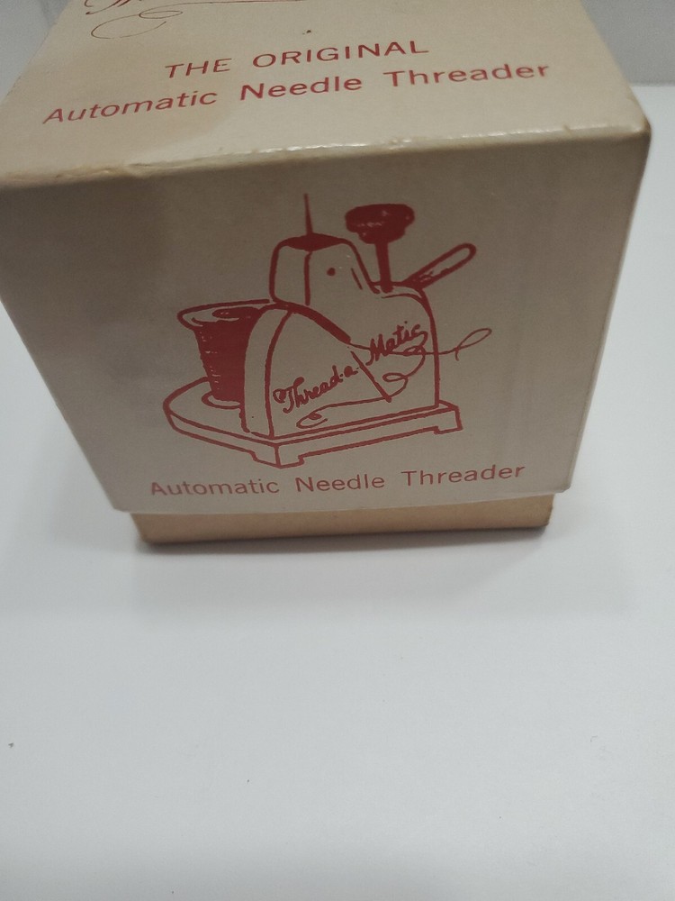 VINTAGE NELPIN THREAD-A MATIC AUTOMATIC NEEDLE THREADER MODEL #72 WITH BOX