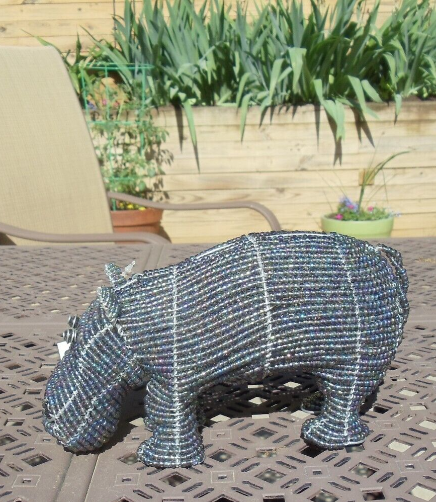 Beaded land: Hippopotamus
