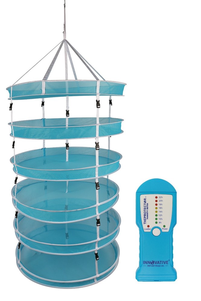 THEPROTECTOR Drying Kit Drying Net 3FT With Scale + Mositure Meter Harvest Tool