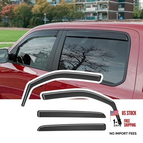 Side Window Visor Deflector Compatible with 19-26 Dodge Ram1500