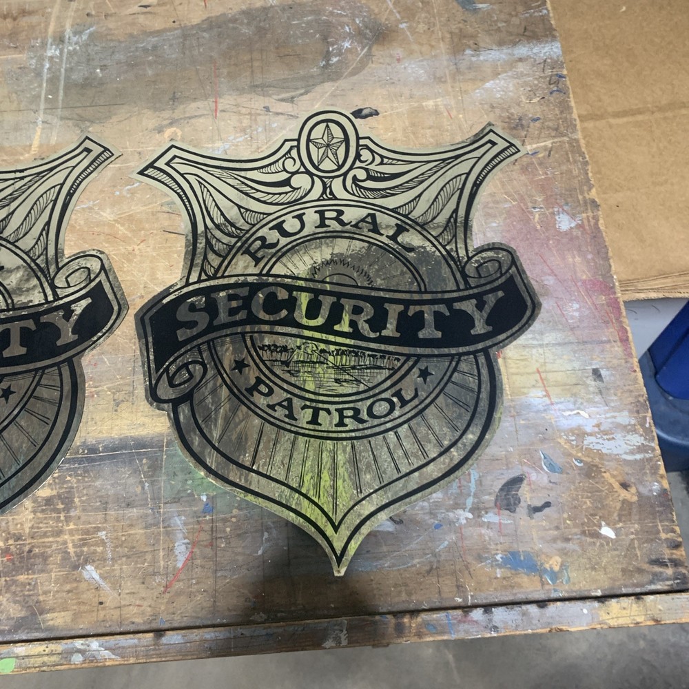 security patrol decal