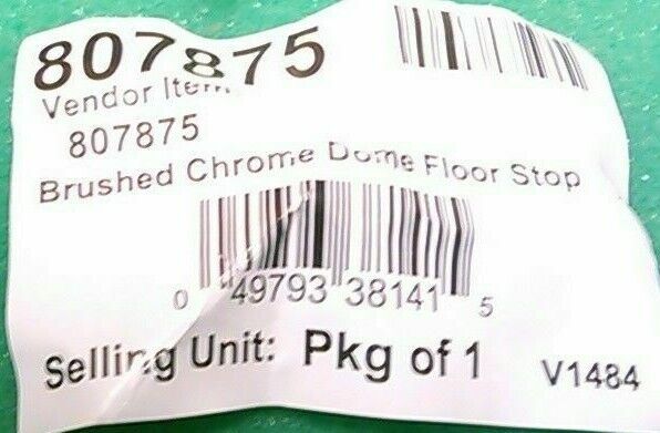 Brushed Chrome /Dome Floor Stop/ 807875