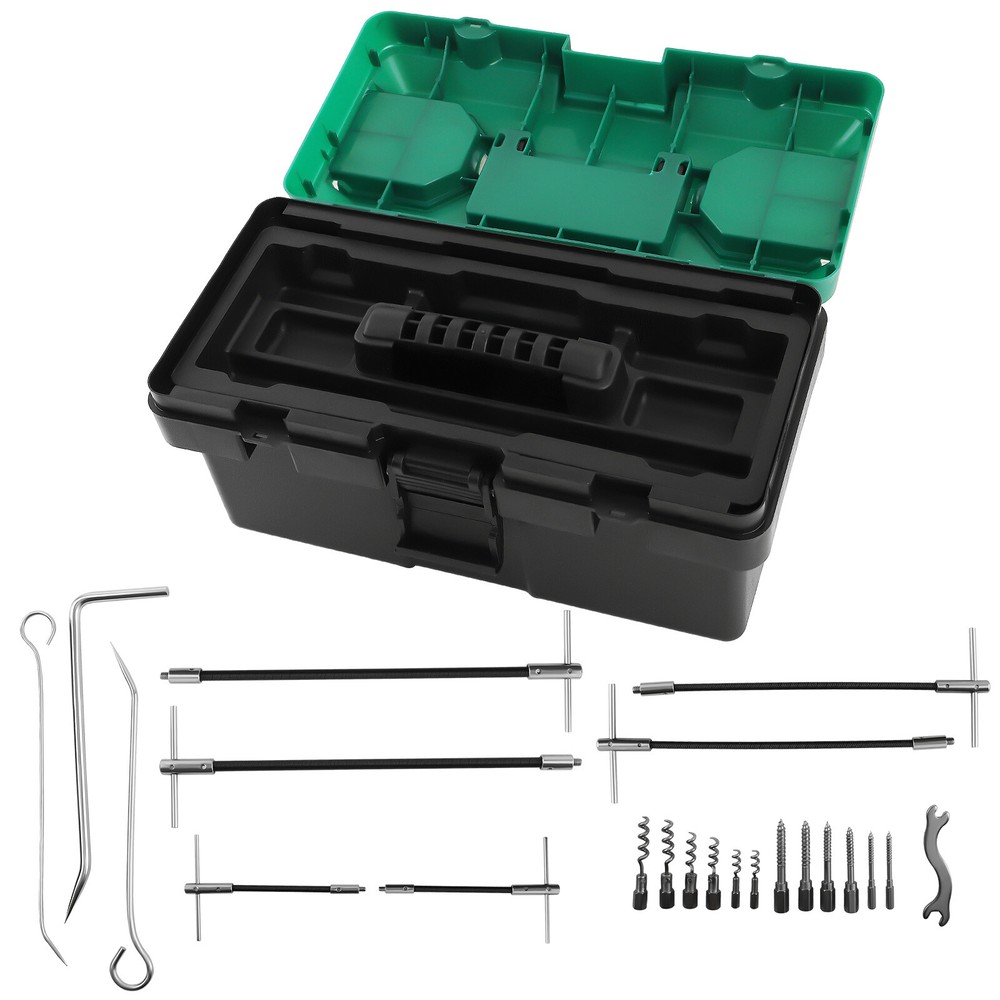 23pcs Packing Extractor Set, Flexible Shaft Corkscrew Pulling Hook Set