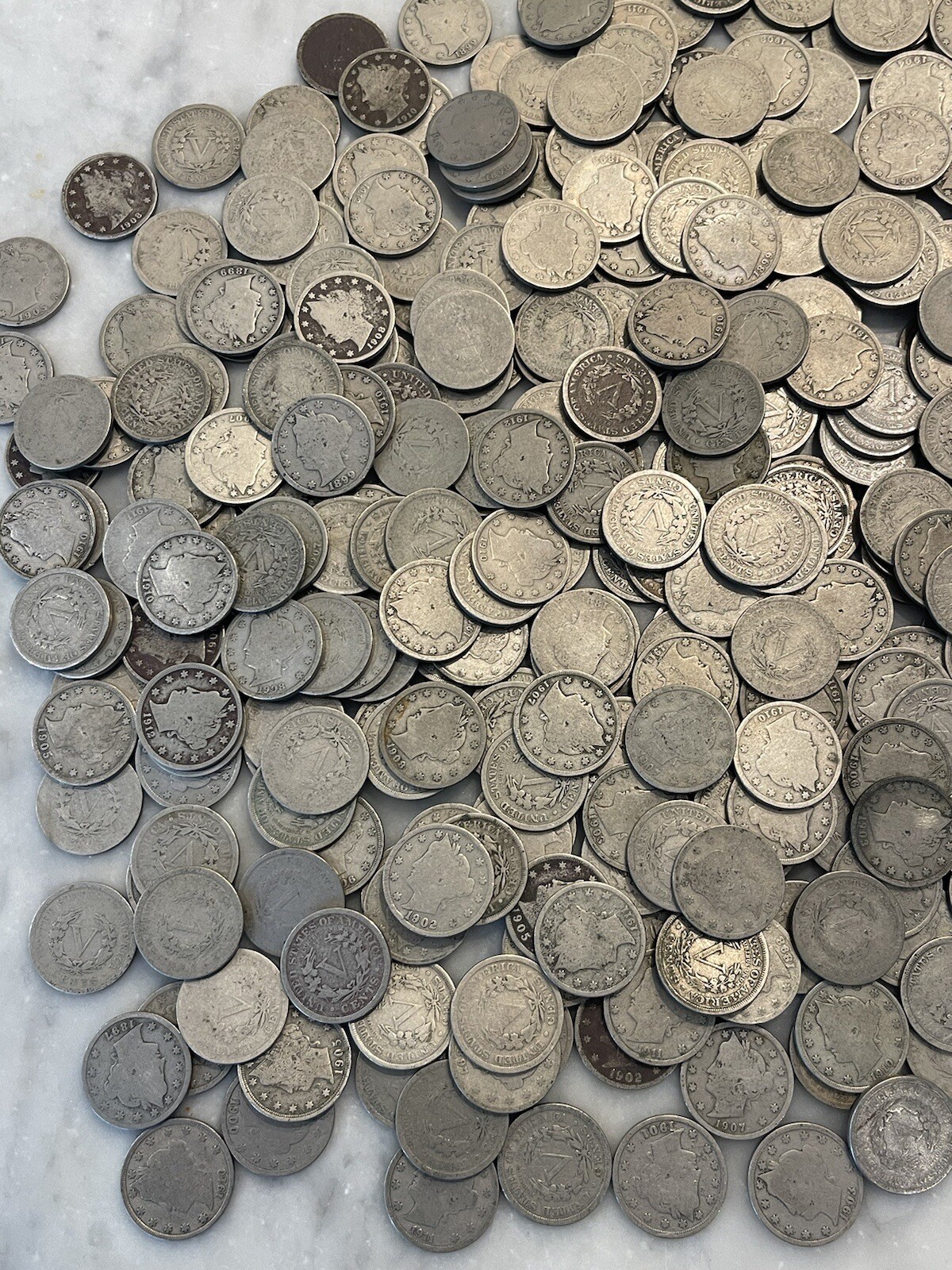 [Lot of 40] V Nickels Liberty Head - Full Readable Dates - Choose How Many Lots!