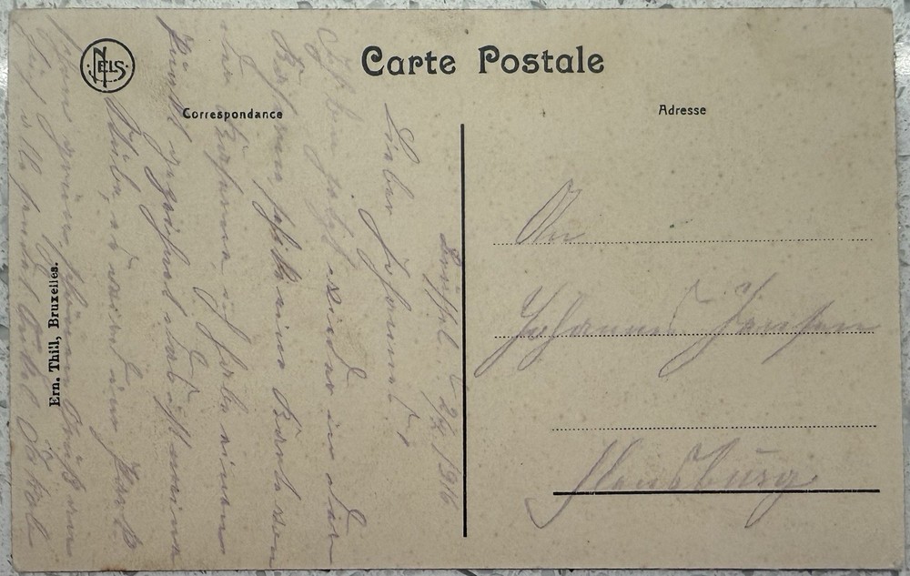 Belgium Post Card