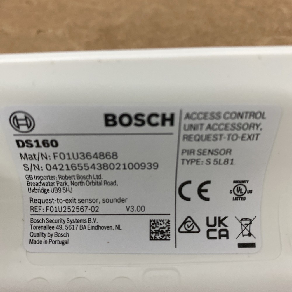 Bosch DS160 High Performance Request to Exit PIR Sensor