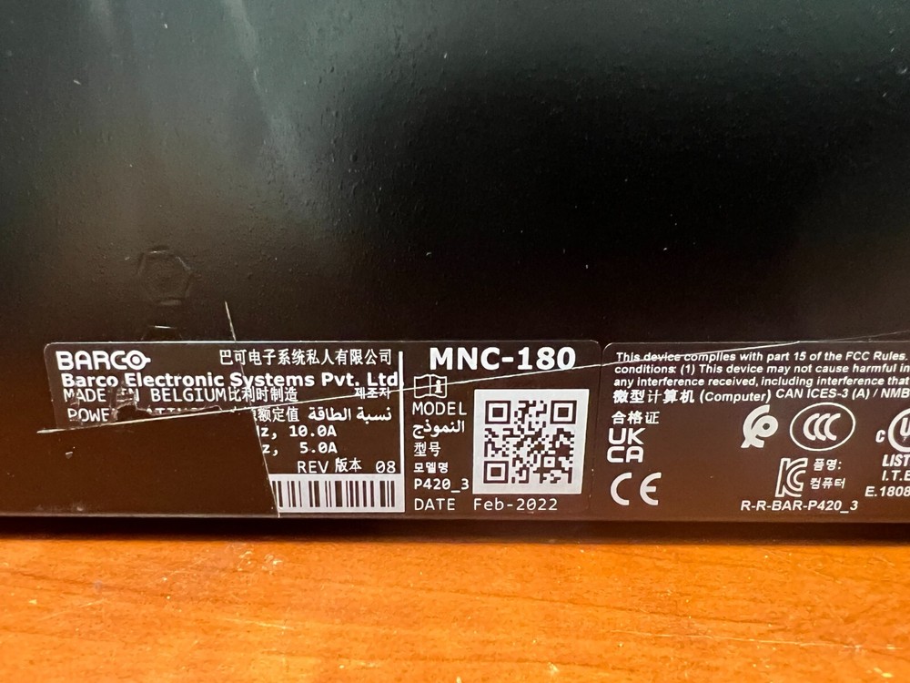 Barco Transform MNC-180 Video Wall Controller