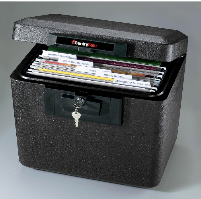 Home Office Document Fire Safe Resistant Folder File Security Guard Key Lock Box