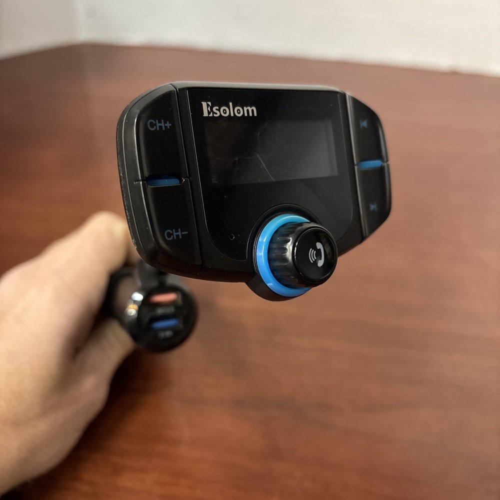 Esolom DC Bluetooth FM Transmitter Wireless Radio Adapter.