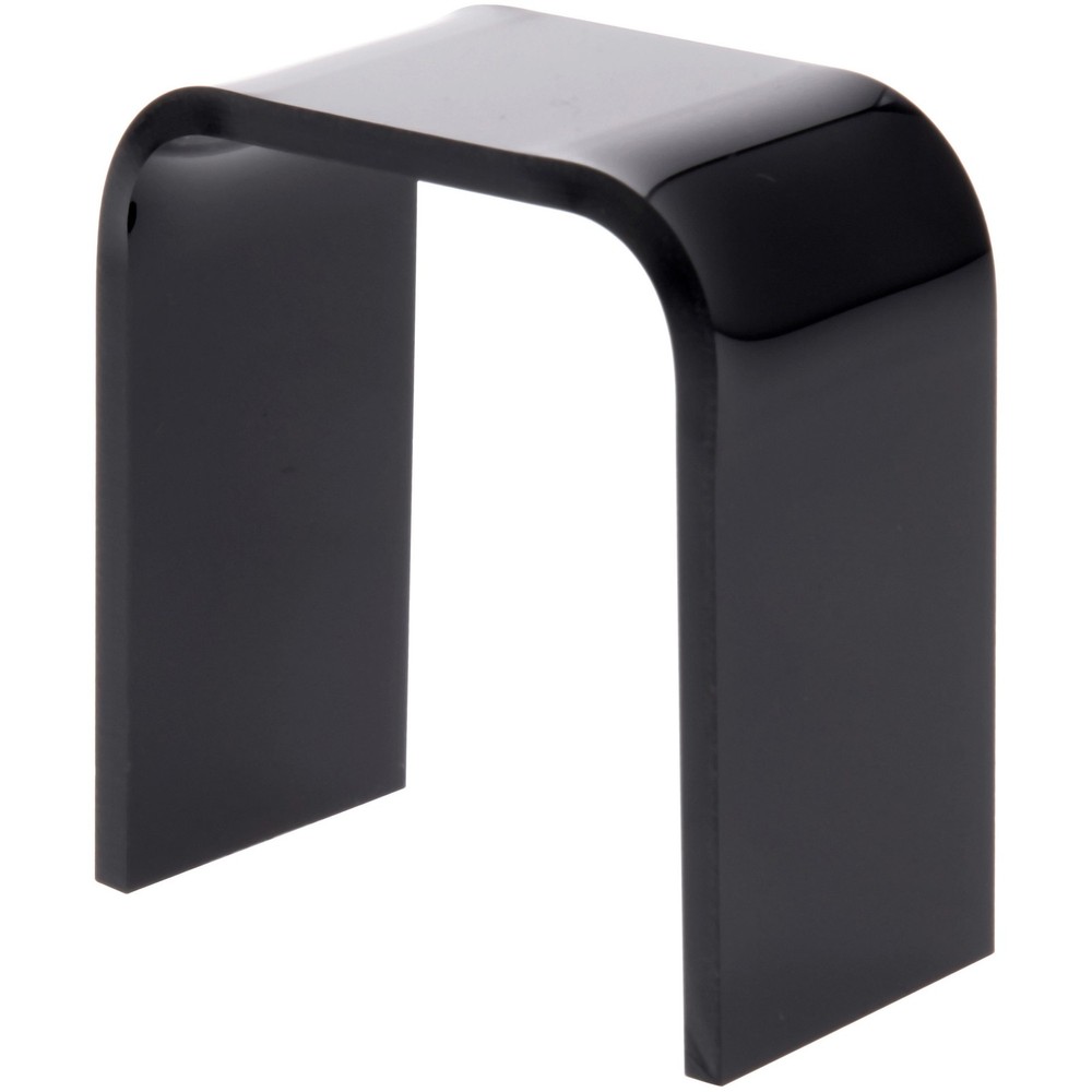 Plymor Black Acrylic Vertical Rectangular Display Riser, 2" H x 2" W x 1" D