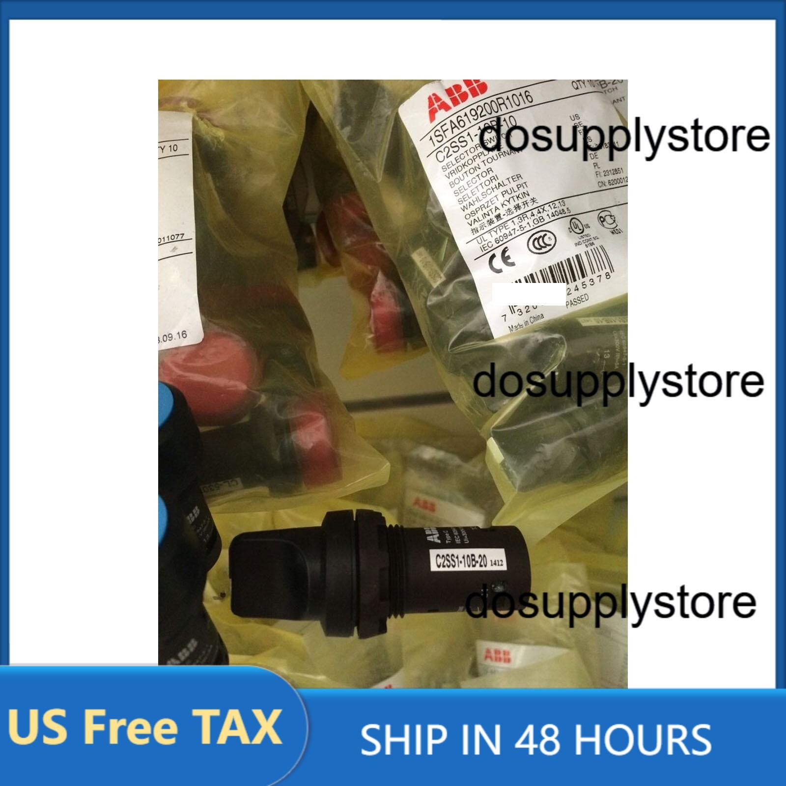 New Original ABB C2SS1-10B-10 Selector Switches Free Shipping US Free TAX