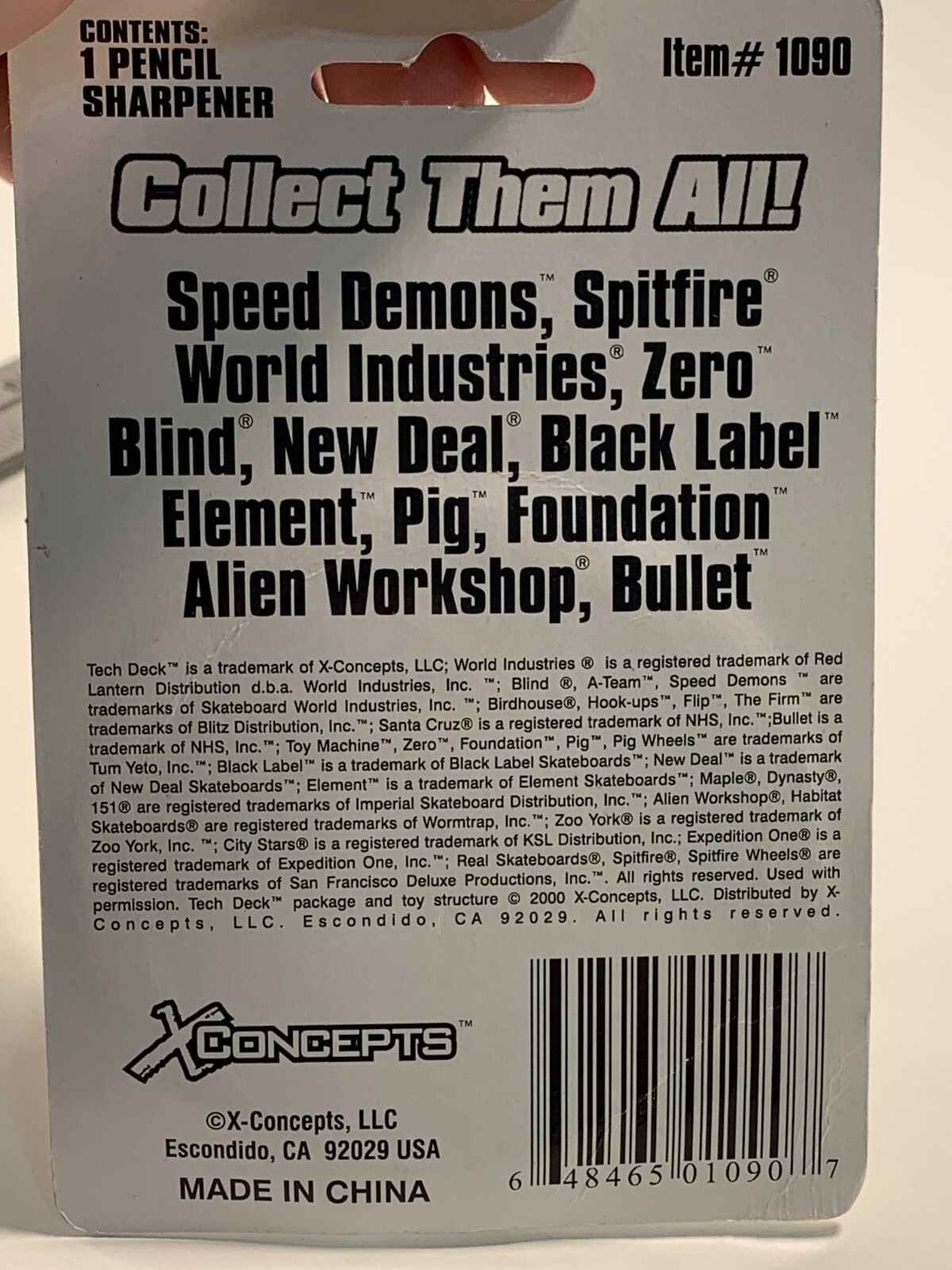 Very Rare Y2K Blind Skateboards X Concepts Pencil Sharpener #1090 In Box B8